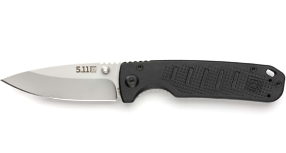 Image of 5.11 Tactical Icarus DP Mini Folding Knife, 2.8in, 8CR13MOV Stainless Steel, Drop Point, Black, 51157-019-1 SZ