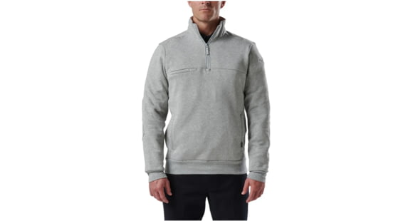 Image of 5.11 Tactical Job Shirt 1/4 Zip 2.0 - Men's, Heather Gray, 72534ABR-016-L-R