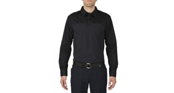 Image of 5.11 Tactical Taclite PDU Rapid Long Sleeve Shirt - Men's, 5XL, Short, Midnight Navy, 72093-750-5XL-S