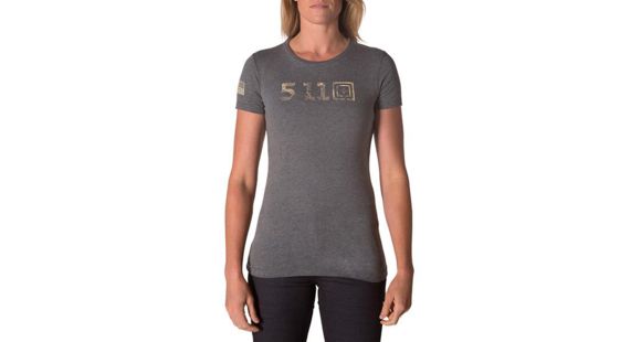Image of 5.11 Tactical Legacy Tonal T-Shirt - Women's, Grey Heather, Medium, 31014ABG-097-M
