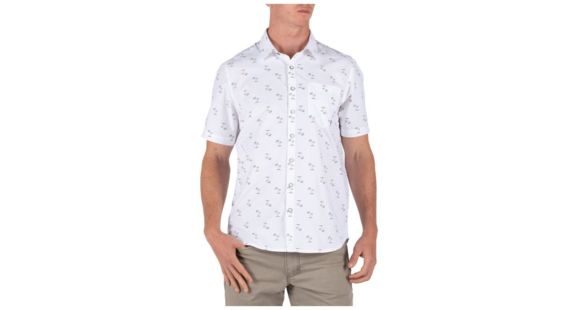 Image of 5.11 Tactical Life's a Breach Short Sleeve Shirt - Men's, White, Medium, 71385-010-M