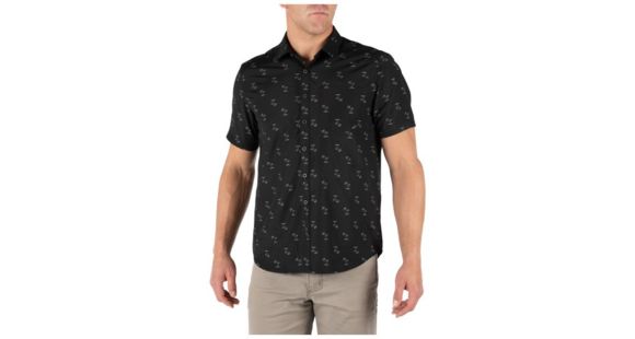 Image of 5.11 Tactical Life's a Breach Short Sleeve Shirt - Men's, Black, Large, 71385-019-L