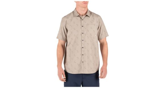 Image of 5.11 Tactical Life's a Breach Short Sleeve Shirt - Men's, Khaki, Extra Small, 71385-055-XS