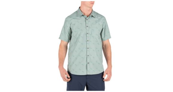 Image of 5.11 Tactical Life's a Breach Short Sleeve Shirt - Men's, Dusty Sage, Medium, 71385-820-M