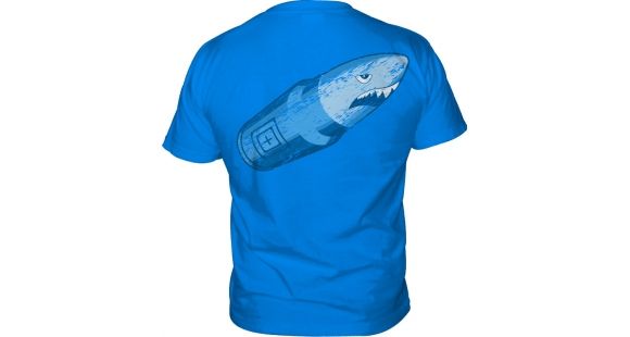 Image of 5.11 Tactical Logo TShirt Short Sleeve Bullet Shark, Blue, M 41006BP-676-M
