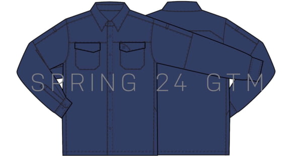 Image of 5.11 Tactical Marksman Long Sleeve Shirt - Men's, Blue Mussel, Small, 72521-1074-S