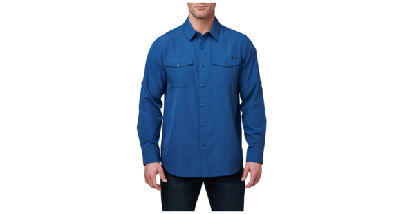 Image of 5.11 Tactical Marksman Long Sleeve Shirt - Men's, Ensign Blue, Large, 72521-678-L