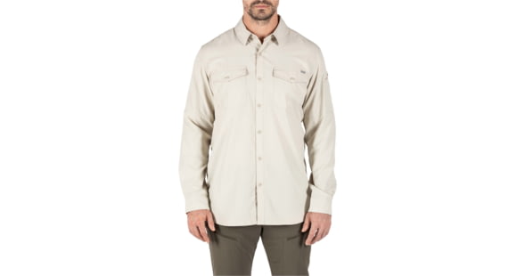 Image of 5.11 Tactical Marksman Long Sleeve Shirt - Men's, Sand, Large, 72521-038-L