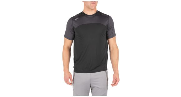 Image of 5.11 Tactical Max Effort Short Sleeve Top - Men's, Black, Large, 82113-019-L