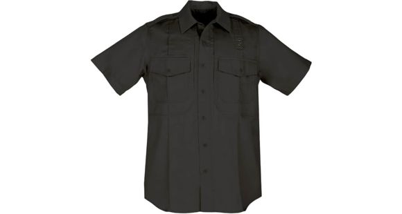 Image of 5.11 Tactical Twill PDU S/S B-Class Shirt - Mens, Black, LS, 71177-019-L-S