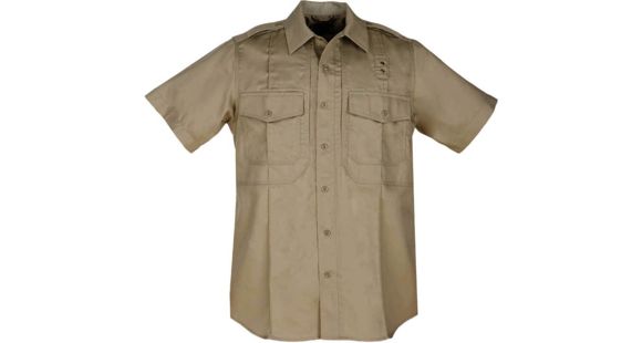Image of 5.11 Tactical Twill PDU Class B Short Sleeve Shirt - Men's, Brown, Medium, Regular, 71177-108-M-R