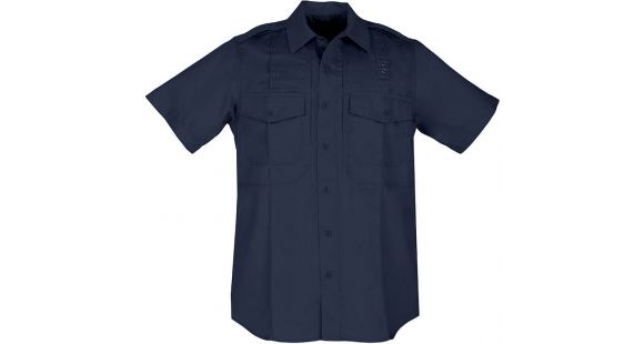Image of 5.11 Tactical Twill PDU S/S B-Class Shirt - Mens, Midnight Nvy, MS, 71177-750-M-S