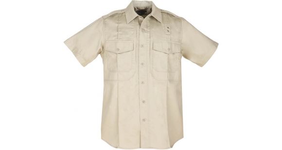 Image of 5.11 Tactical Twill PDU S/S B-Class Shirt - Mens, Silver Tan, 2XLR, 71177-160-2XL-R