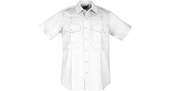 Image of 5.11 Tactical Twill PDU S/S B-Class Shirt - Mens, White, 3XLT, 71177-010-3XL-T