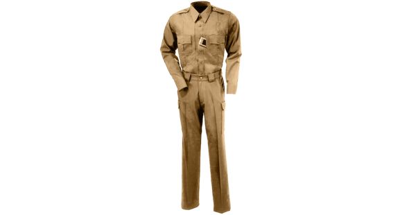 Image of 5.11 Tactical Mens A Class Shirt, Long Sleeve, Poly-Rayon - Brown - S-L 42153-108-S-L