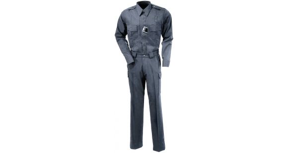 Image of 5.11 Tactical Mens A Class Shirt, Long Sleeve, Poly-Rayon - Medium Blue - L-S 42153-695-L-S