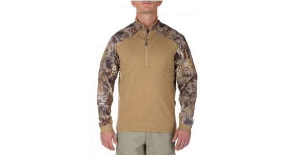 Image of 5.11 Tactical Mens Rapid Half Zip Pullover, Coyote, L 72444-120-L