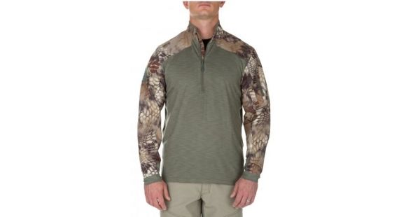 Image of 5.11 Tactical Mens Rapid Half Zip Pullover, Sage Green, M 72444-831-M