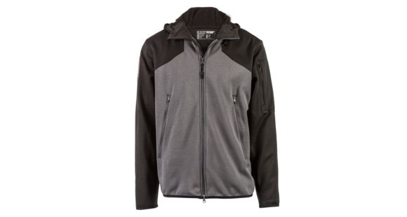 Image of 5.11 Tactical Mens Reactor Full Zip Hoodie 2.0, Flint, S, 72439-258-S