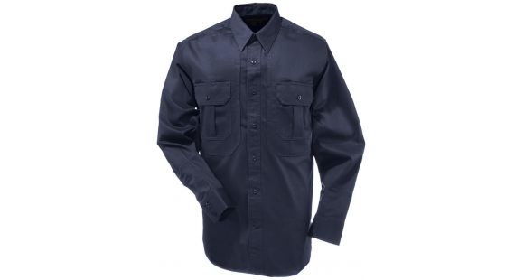Image of 5.11 Tactical Mens Response Uniform Shirt, Long Sleeve - Fire Med Blue - M-S 46115-696-M-S