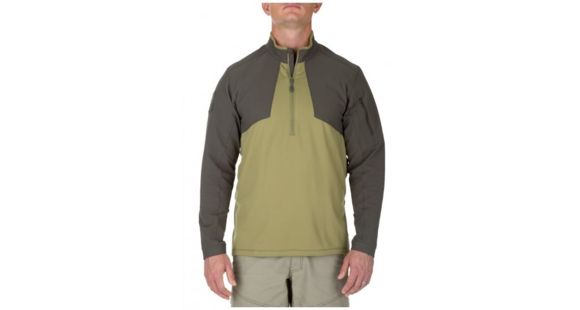 Image of 5.11 Tactical Mens Thunderbolt Half Zip Pullover, Underbrush, S 72443-836-S