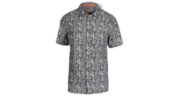 Image of 5.11 Tactical Micro Camo Short Sleeve Shirt - Men's, Battleship, Medium, 71386-146-M