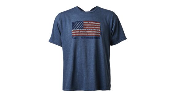 Image of 5.11 Tactical Mission Flag Tee - Men's, Navy Heather, Small, 41191PNW-749-S