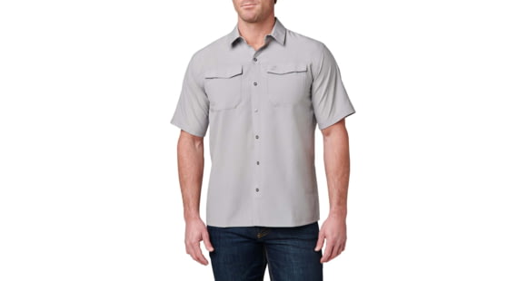 Image of 5.11 Tactical Freedom Flex Short Sleeve Shirt - Men's, Titan Grey Heather, Extra Large, 71340-729-XL
