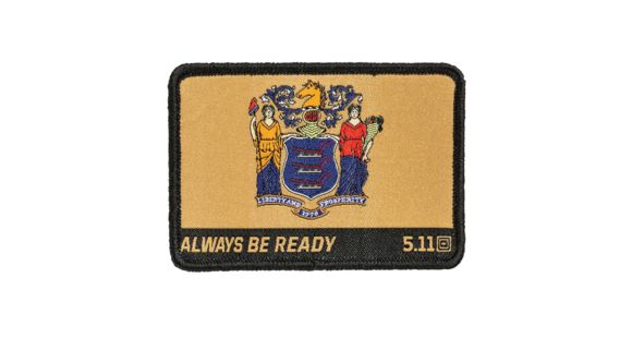 Image of 5.11 Tactical New Jersey State Flag Patch, Multi, 1 SZ, 81233-999-1 SZ