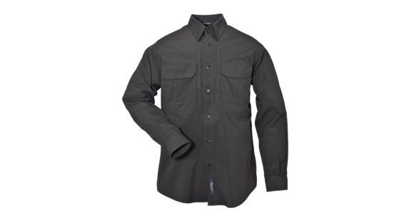 Image of 5.11 Tactical Nylon Tactical Long Sleeve Shirt - Black - XXXL 72158-019-XXXL