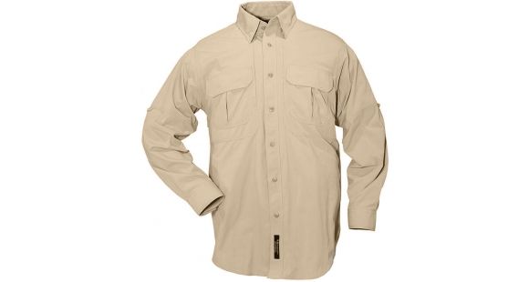 Image of 5.11 Tactical Nylon Tactical Long Sleeve Shirt - Desert Sand - 4XL 72158-310-4XL