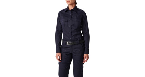 Image of 5.11 Tactical NYPD Stryke Twill L/S Shirt - Womens, NYPD Navy, 14, 62418-762-14