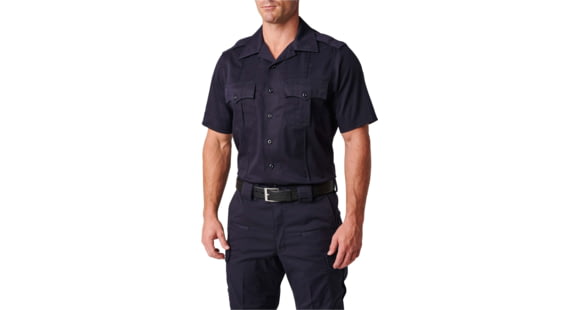 Image of 5.11 Tactical NYPD Stryke Twill S/S Shirt - Mens, NYPD Navy, 5XLT, 71401T-762-5XL-T