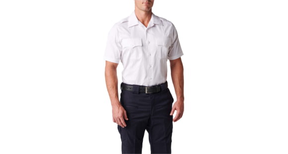 Image of 5.11 Tactical NYPD Stryke Twill S/S Shirt - Mens, Uniform White, 2XLR, 71401-992-2XL-R