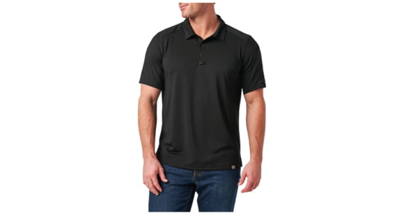 Image of 5.11 Tactical Paramount Crest Polo - Men's, Black, Large, 41298-019-L
