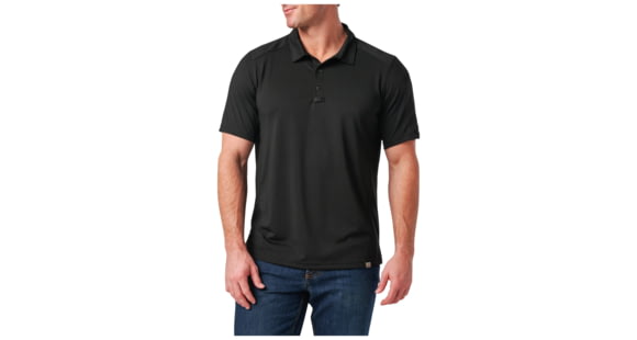 Image of 5.11 Tactical Paramount Crest Polo - Men's, Black, Medium, 41298-019-M