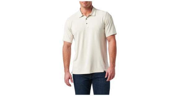 Image of 5.11 Tactical Paramount Crest Polo - Men's, Silver Birch, 3XL, 41298-1000-3XL