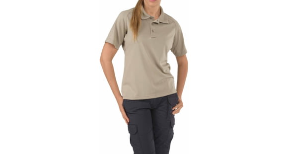 Image of 5.11 Tactical Performance Short Sleeve Polo - Womens, Silver Tan, XS, 61165-160-XS