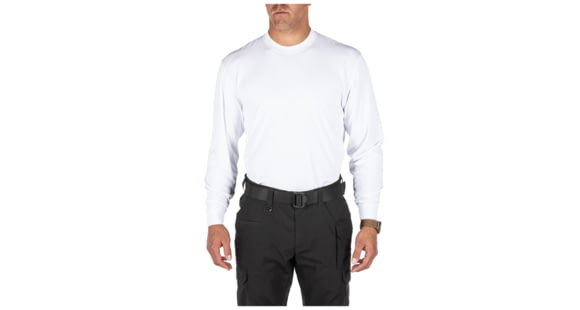 Image of 5.11 Tactical Perf Utili-T 2Pack L/S Baselayer - Mens, White, M, 40175-010-M