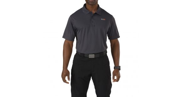 Image of 5.11 Tactical Pinnacle Polo, CHARCOAL, S 71036018S