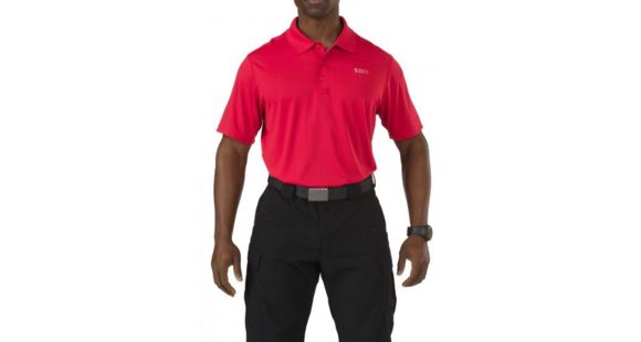 Image of 5.11 Tactical Pinnacle Polo, RANGE RED, XL 71036477XL