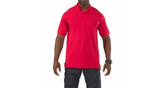 Image of 5.11 Tactical Professional Short Sleeve Polo - Men's, 2XL, Tall, Range Red, 41060T-477-XXL