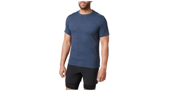 Image of 5.11 Tactical PT-R Charge Short Sleeve Top 2.0 - Men's, Pacific Navy Heather, Extra Large, 82128-1052-XL