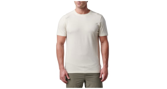 Image of 5.11 Tactical PT-R Charge Short Sleeve Top 2.0 - Men's, Sand Dune Heather, Small, 82128-654-S
