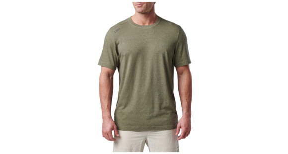 Image of 5.11 Tactical PT-R Charge Short Sleeve Top 2.0 - Men's, Sage Green Heather, Small, 82128-824-S