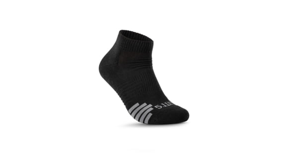 Image of 5.11 Tactical 3-Pack PT-R Plus Ankle Socks - Men's, Black, Large, 10048-019-L
