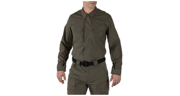 Image of 5.11 Tactical Quantum TDU FD L/S Shirt Tall - Mens, Ranger Green, 5XL, 72524T-186-5XL-T