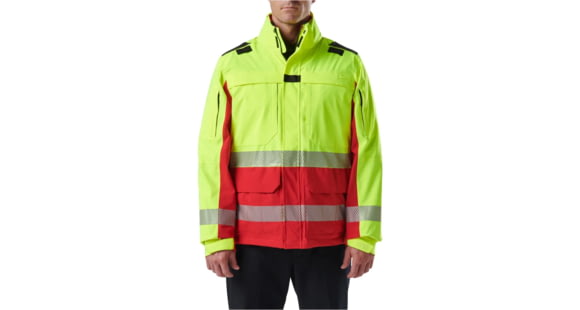 Image of 5.11 Tactical Waterproof Responder Hi-Vis Parka 2.0 - Men's, Range Red, 48379ABR-477-L