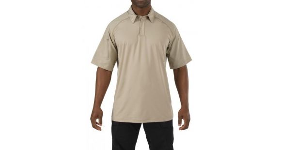 Image of 5.11 Tactical S/S Rapid Perfomance Polo, SILVER TAN, L 41018160L