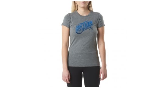 Image of 5.11 Tactical Scrolly Tee, Grey Heather, L, 31014DV-097-L